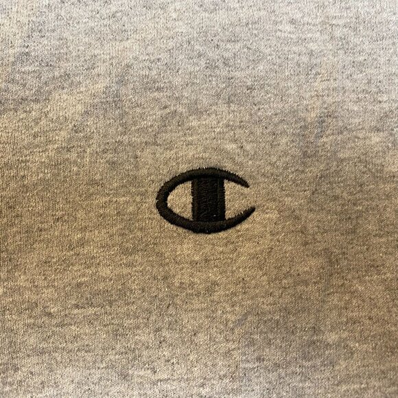 Champion Mens Sweatshirt 2XL ECO Authentic Gray Crewneck Cotton Blend Unisex Cas - Picture 6 of 8